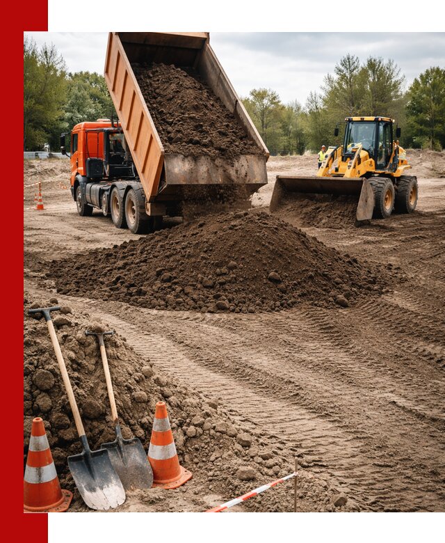 Поставка и доставка планировочного грунта в Лесозаводске