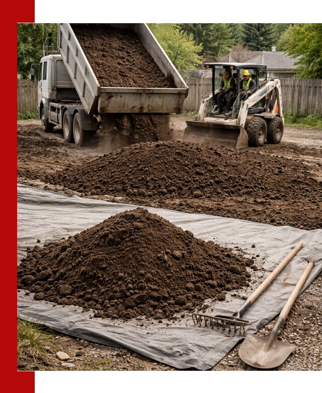 Грунт для отсыпки участка с доставкой в Лесозаводске