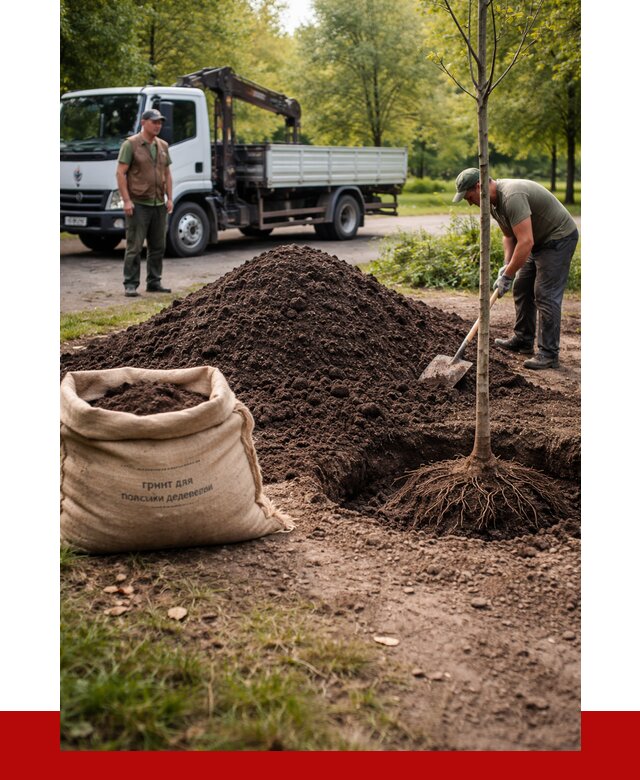 Грунт для посадки деревьев в Лесозаводске от 1241 р. | ПРОНЕРУДЛсз