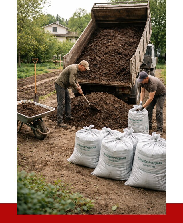 Плодородная смесь в Лесозаводске от 4342 р./куб с доставкой | ПРОНЕРУДЛсз