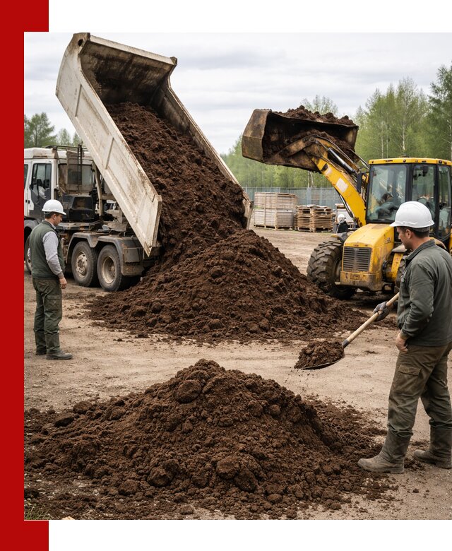 Доставка торфа оптом и в мешках в Лесозаводске