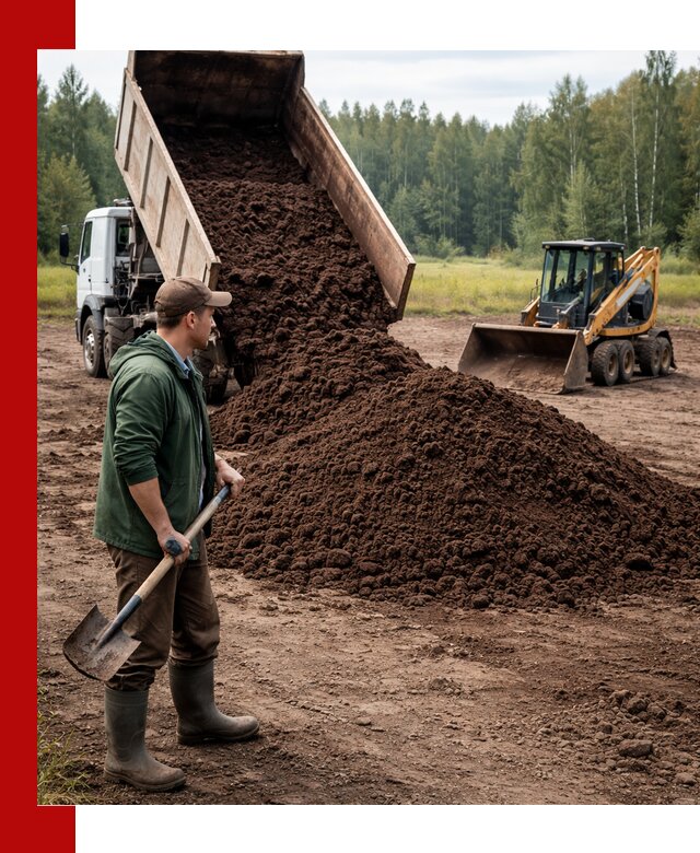 Купить верховой торф с доставкой в Лесозаводске для садоводства и растений