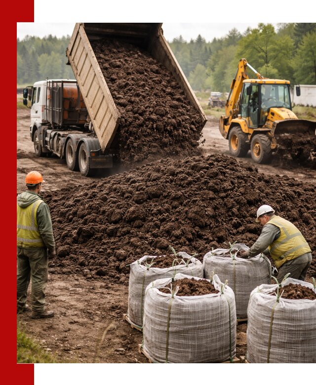 Доставка нейтрального торфа в Лесозаводске оптом и в розницу
