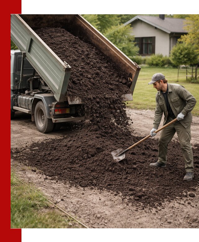 Чернозем для газона с доставкой в Лесозаводске быстро и качественно