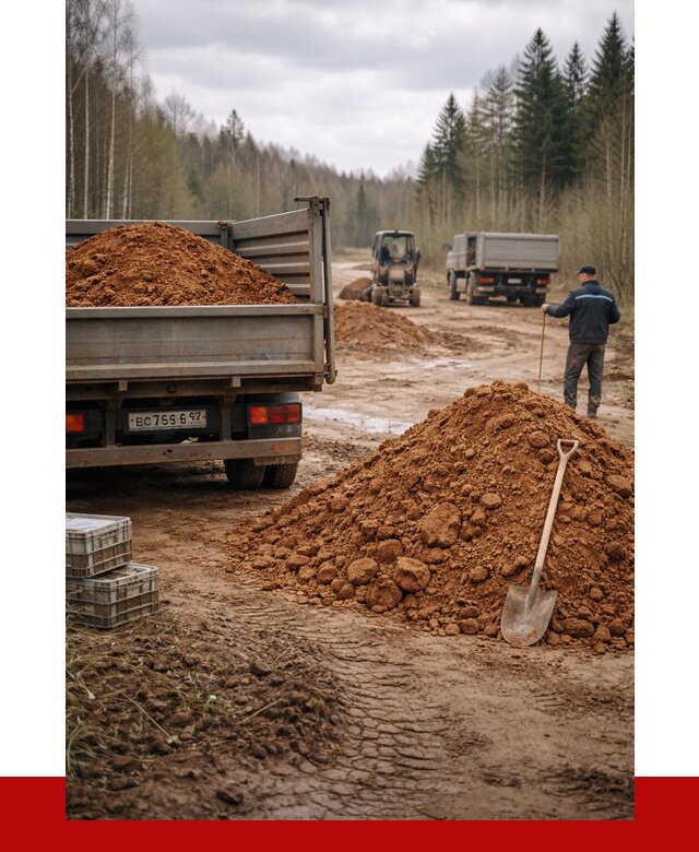 Глина и суглинки в Лесозаводске от 4652 р. за куб | ПРОНЕРУДЛсз