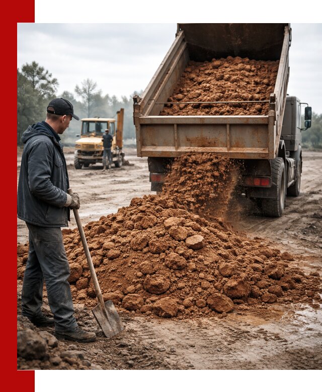 Глина для засыпки в Лесозаводске с доставкой самосвалами