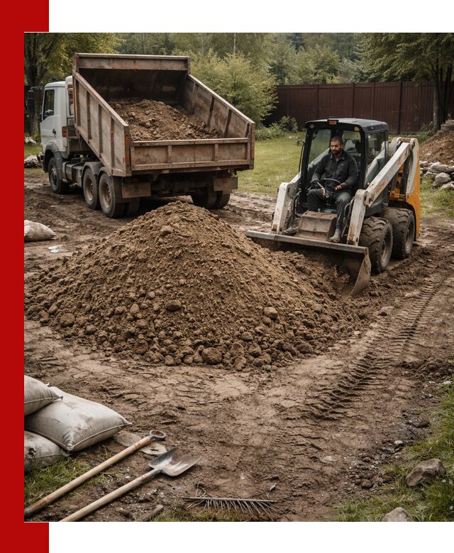 Суглинок для планировки участков в Лесозаводске с доставкой и выгрузкой