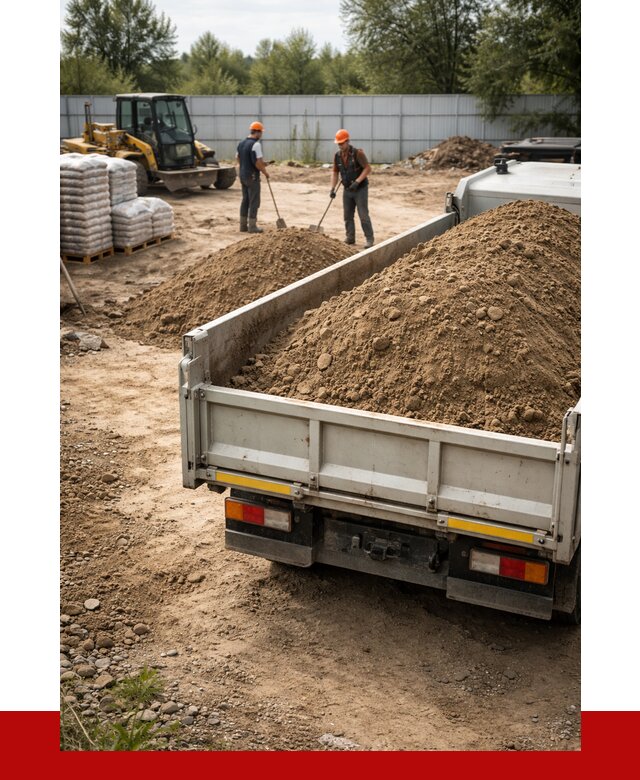 Супесь с доставкой в Лесозаводске от 2533 р. за куб | ПРОНЕРУДЛсз