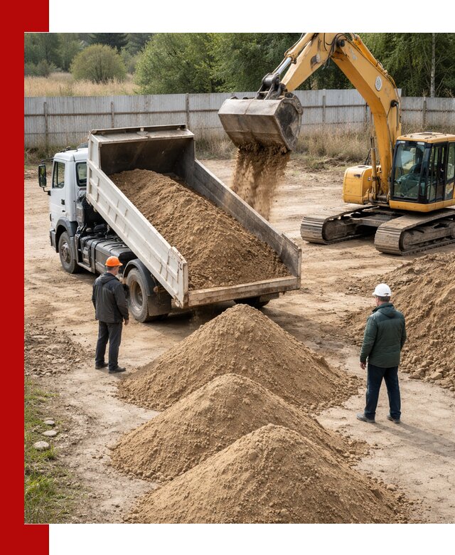 Доставка супеси вагонными и автопартиями в Лесозаводске