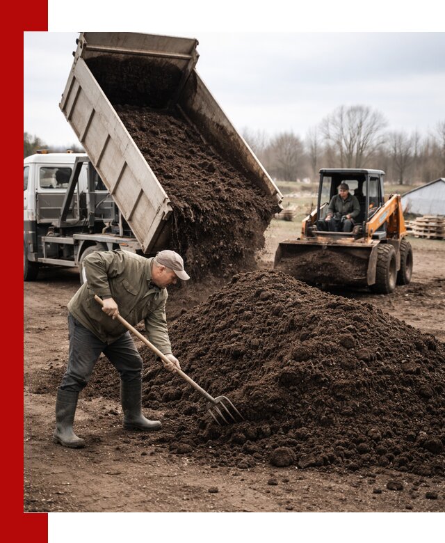 Доставка и продажа перегноя в Лесозаводске быстро и дешево