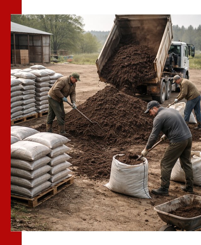 Доставка компоста оптом и в розницу в Лесозаводске
