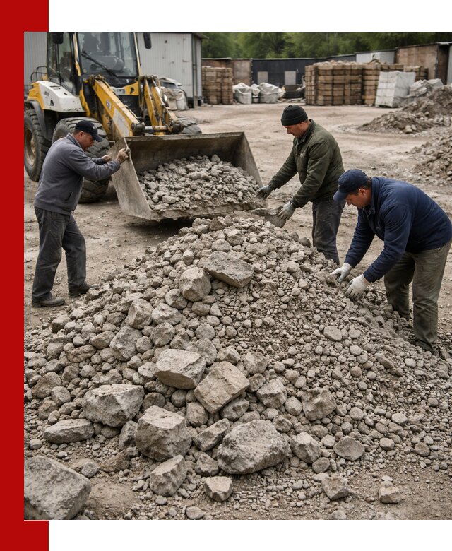 Демонтаж и вывоз бой бетона в Лесозаводске