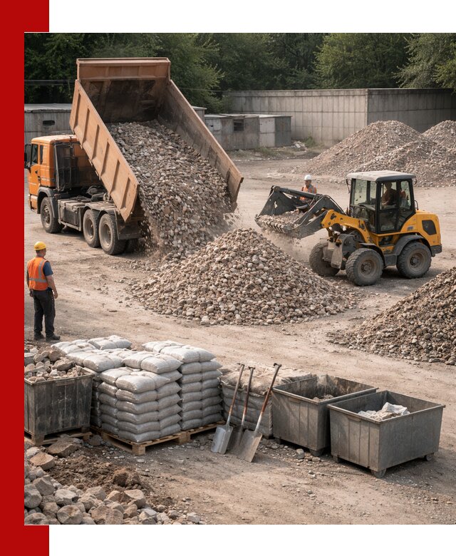 Вторичные материалы для отсыпки в Лесозаводске — поставка и доставка