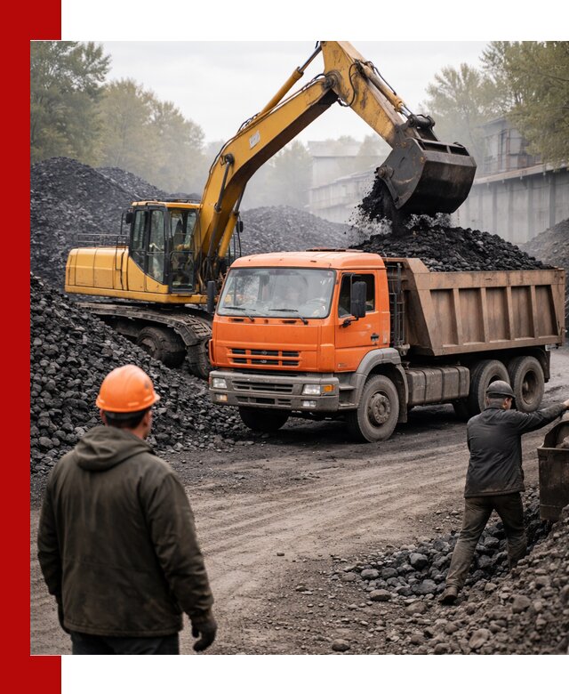Доставка угля автотранспортом в Лесозаводске быстро и выгодно