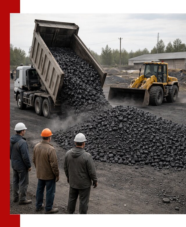 Доставка угля антрацита в Лесозаводске с самосвалами и погрузкой