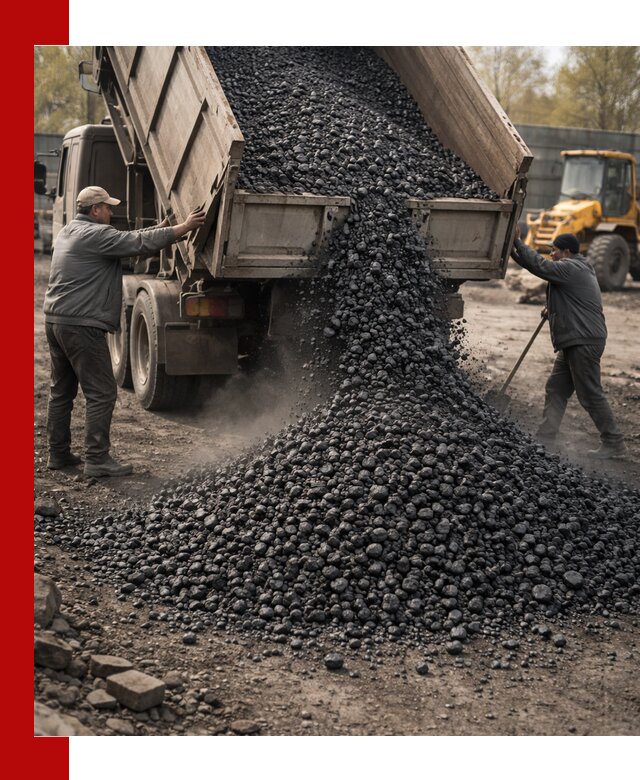 Доставка угля семечка самосвалами в Лесозаводске