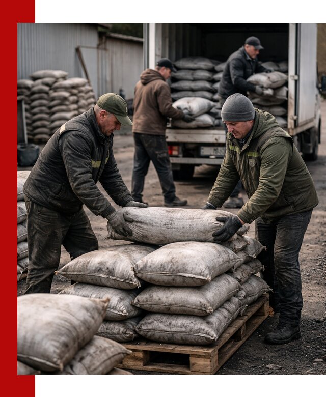 Доставка угля в мешках по выгодным ценам в Лесозаводске