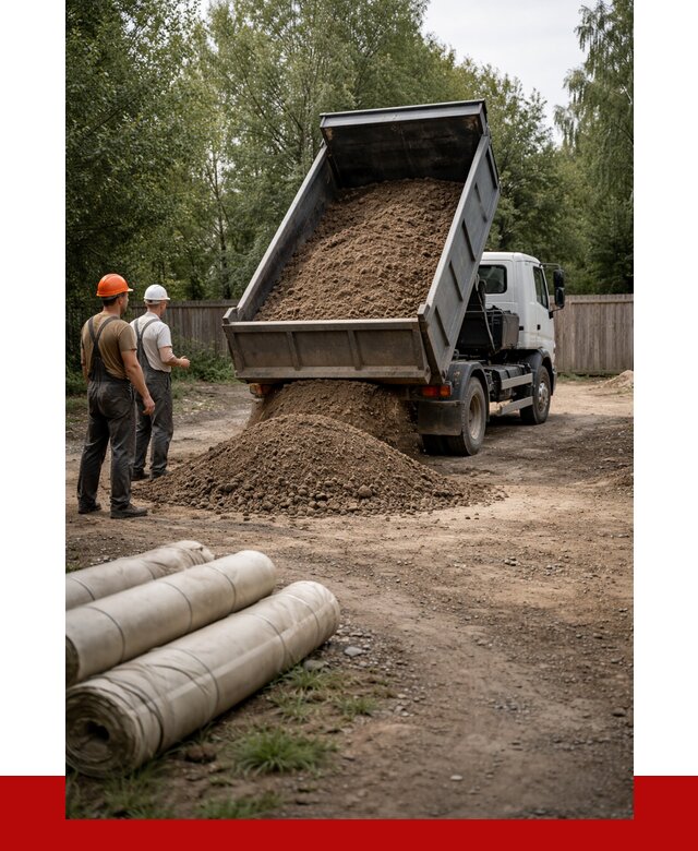 Доставка сыпучих материалов самосвалом в Лесозаводск от 4342 р. | ПРОНЕРУДЛсз