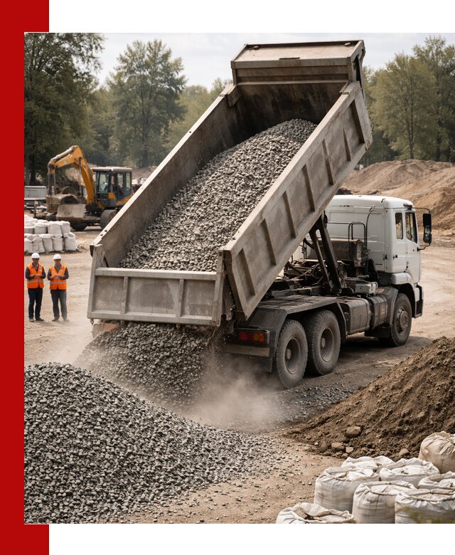 Аренда самосвала в Лесозаводске для доставки сыпучих и нерудных материалов