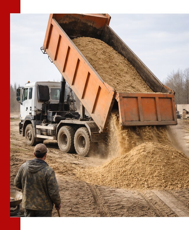 Аренда самосвала 20 тонн для перевозки грузов в Лесозаводске