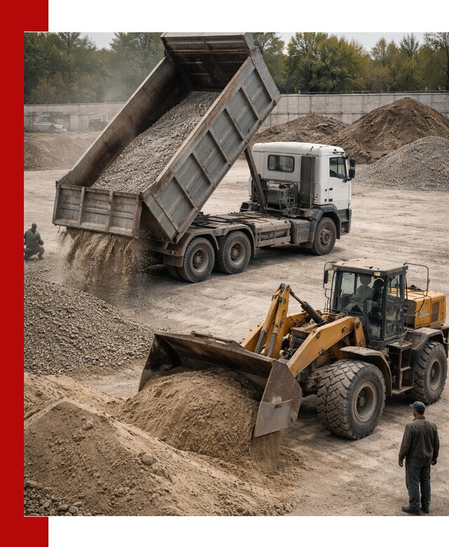 Перевозка сыпучих грузов самосвалами и бортовыми в Лесозаводске