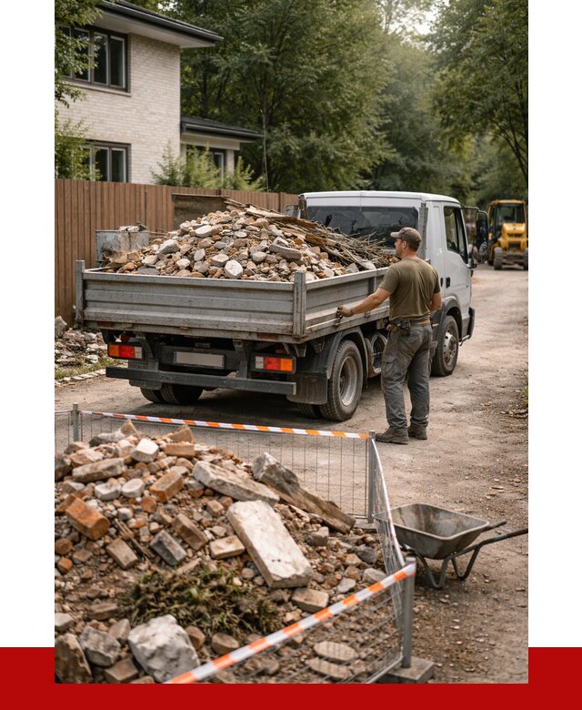 Вывоз строительного мусора с погрузкой в Лесозаводске от 7754 р | ПРОНЕРУДЛсз