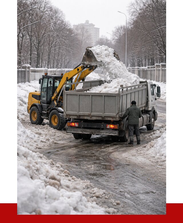 Вывоз снега с погрузкой в Лесозаводске от 3618 р. ПРОНЕРУДЛсз