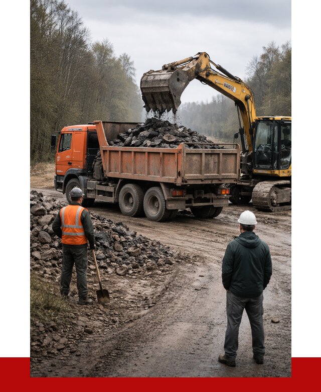 Вывоз асфальта в Лесозаводске от 4652 р. самосвалом ПРОНЕРУДЛсз