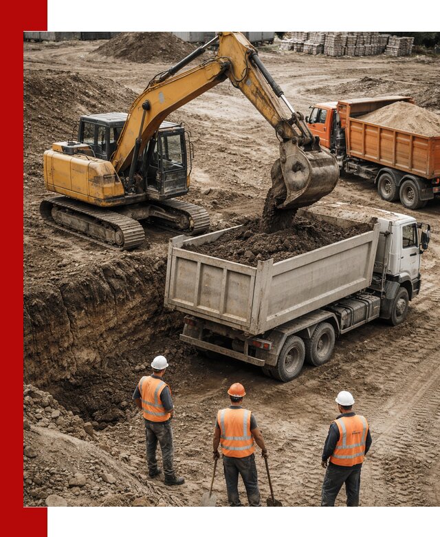 Разработка грунта для строительства и благоустройства в Лесозаводске