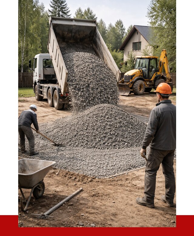 Отсыпка участка щебнем в Лесозаводске от 6720 р. ПРОНЕРУДЛсз