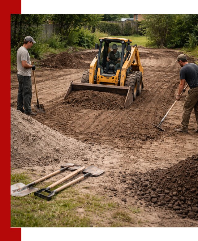 Планировка участка грунтом с вывозом и доставкой в Лесозаводске