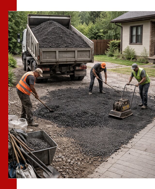 Асфальтовая крошка для двора с доставкой в Лесозаводске